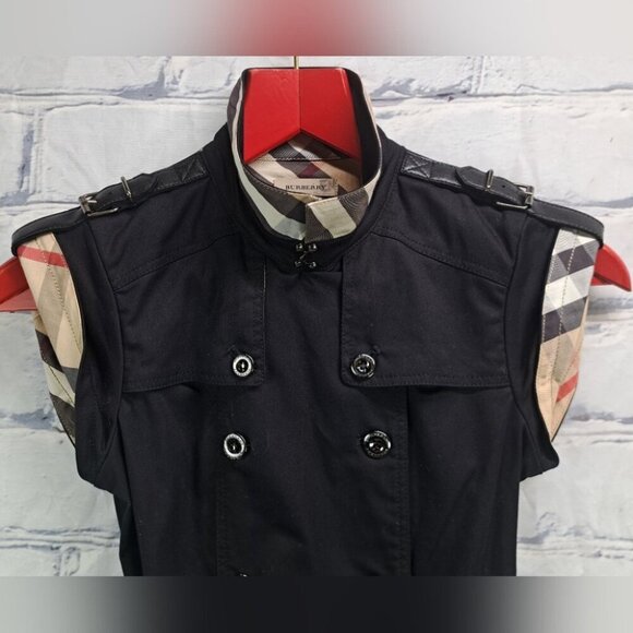 Burberry Girls Dress Belted Check Pattern Pleated Trench Size 10Y / 138 cm - Picture 5 of 12